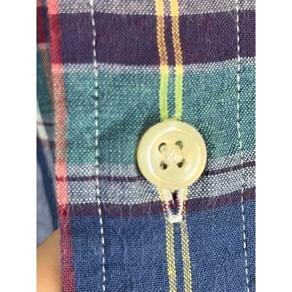 Ralph Lauren Plaid Shirt 2XL Blue Preppy Blake Resort Classic Colorful Festive - Picture 7 of 13